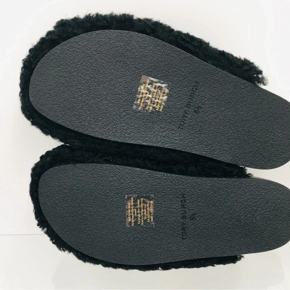 Tory Burch Charm Mammouth Mule Shearling / Nappa Leather Women’s Size 6.5 M